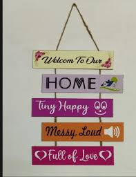 Wooden Wall Hanging quotes for home decoration